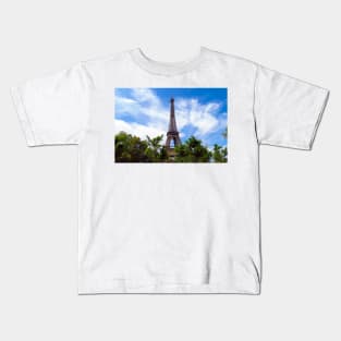 Eiffel tower in Paris Kids T-Shirt